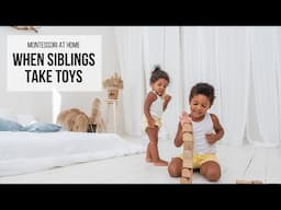 MONTESSORI AT HOME: When Siblings Take Toys