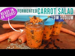 Make this quick Fermented Carrot Salad when in a rush for a fermented food!