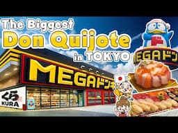 The largest Don Quijote in Tokyo, Japan, with wagyu and sushi not available at the Shibuya store