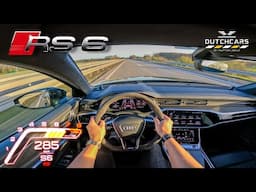 AUDI RS6 C8 // TOP SPEED AUTOBAHN (No speed Limit) 285km/h POV BY DUTCHCARS