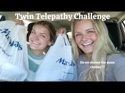 Twin Telepathy Outfit Shopping Challenge