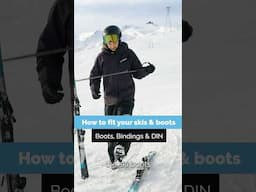 How to Fit Your Skis and Boots? 👢 ⛷️#shorts #skiing