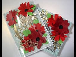 Acetate Front 5x7 Floral Card & Box