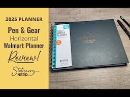 2025 Planner Showdown  |  REVIEW Pen & Gear Horizontal Weekly/Monthly Planner from Walmart