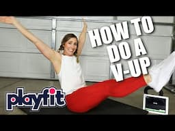 HOW TO DO A V-UP WITH SCALING PROGRESSIONS - PLAYFIT CORE STRENGTH WORKOUTS AND MOVEMENTS FOR YOUTH