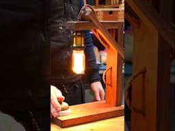 Rustic Wooden Lamp Woodworking Project #Woodworking #diy #maker