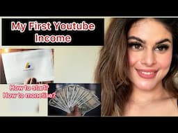 ✅How i get My First Youtube Income 🫣🤭 #firstincomefromyoutube #youtubeincome #youtubeshorts #income