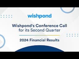 Second Quarter Financial Results 2024 Video Conference