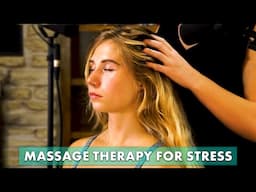 Deep Scalp Massage & Positive Energy for Relaxing & Releasing Stress | Massage Therapy for Stress