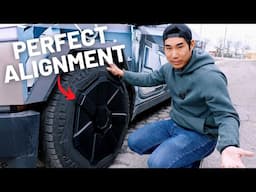 I Finally Got My Cybertruck Wheel Covers! Correct Alignment Tips & Tricks