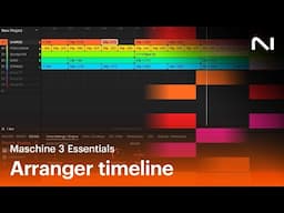 The arranger timeline in Maschine 3 software | Native Instruments