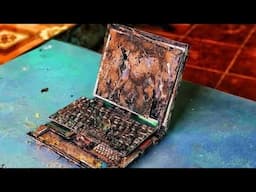 Restoration a destroyed 20 year old LENOVO laptop  \ Rebuild and restore LENOVO laptops