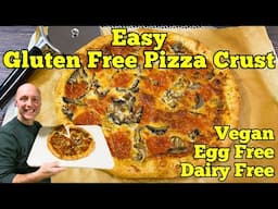 This GLUTEN FREE PIZZA CRUST Is Also DAIRY FREE And EGG FREE So It’s VEGAN | Loopy Whisk Recipe