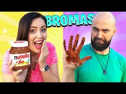 24 Horas Haciendo BROMAS a MI FAMILIA 😂 Sandra Cires Art