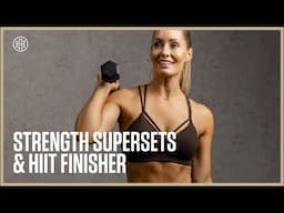 38 MIN Full Body Strength Supersets + HIIT Finisher // Day 20: HR12WEEK 5.0