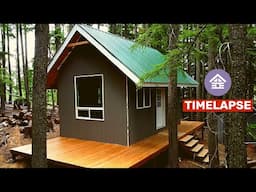 SUMMER TIMELAPSE: Siding, Trim, & Paint - Building a Tiny Cabin Ep. 31