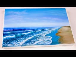 Relaxing Ocean Waves: Acrylic Painting Tutorial for Coastal Decor