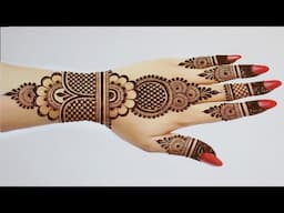 Easy simple back hand mehndi design | stylish mehndi designs |new mehandi design |mehandi ka design