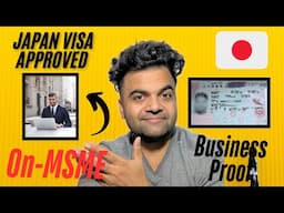 Japan 🇯🇵 Visa approved on MSME Business Profile | Japan Visa full Process for Business Profile