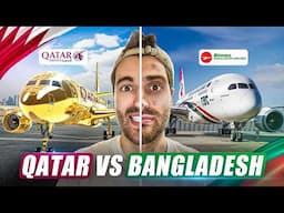 Flying with a Bangladesh vs Qatar Airline I 🇧🇩 vs 🇶🇦 I Ep. 6 w/ Steve লম্বা Long