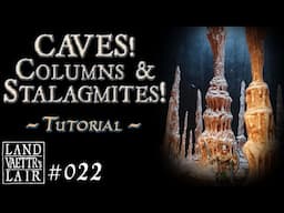 Crafting Cave Stalagmites and Columns (tutorial) for Tabletop RPG