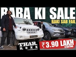 Finally Thar Roxx AX7L For SALE 🔥 Sanju BABA Giving Cheapest Used Car In Delhi 🔥