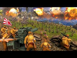 Japanese Army ISLAND FORT Defense is TERRIFYING in NEW WW2 Battle Simulator Mod...  - Gates of Hell