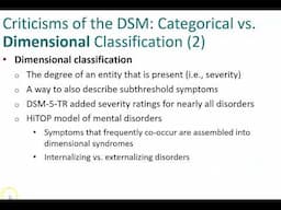 Science and Treatment of Psychological Disorders   Video #2