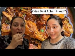 Pehli Martba Banayi Chicken Achari Handi 🌶️🍲😋 || Iman and Moazzam Vlog#378