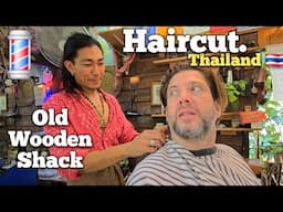 💈MASTER IS WORKING. He like QUIET! RAZOR HAIRCUT in Thai Barbershop Thailand 🇹🇭  (ASMR)