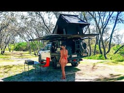 COME SOLO CAMPING WITH ME 🏕️ NORTH STRADBROKE ISLAND !!