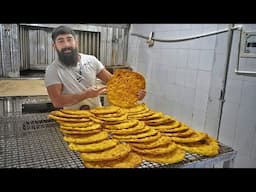 "How to Make Traditional Bojnord Herb Bread | Unique Iranian Recipe!"