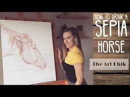 How to Draw and Shade a Horse step by step - By Artist, Andrea Kirk | The Art Chik