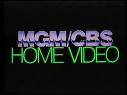 MGM/CBS Home Video (1981) VHS UK Logo