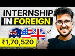 Best Foreign INTERNSHIPS for INDIAN students | Fully funded internships abroad 2025