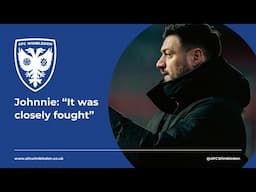 💬 "It was closely fought" | Johnnie on Accrington (A) 🟡🔵