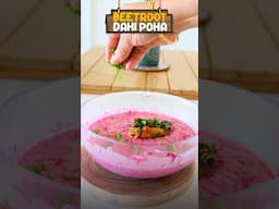 Beetroot Dahi poha - Healthy Valentine’s Day recipe #jeyashriskitchen