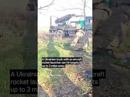 Ukrainian Truck Equipped With Aircraft Rосkеt Launcher #warinukraine