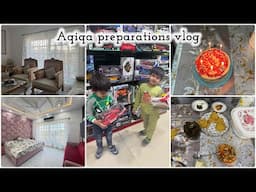 Aqeeqah preparations vlog | bed room & drawing room k new curtains | Natasha waqas house