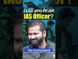 Will you be an IAS Officer? | Ayush Sinha #shorts #motivation #menifestation