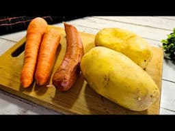 CENOURA, BATATA E LINGUIÇA!  Uma receita fácil, econômica e deliciosa para toda família!