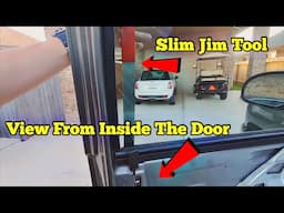 Locked Keys Inside Car or Truck : How to use a slim Jim to unlock door