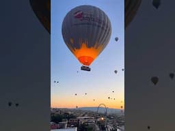 Magical sunrise moment in Cappadocia #shorts #türkiye #cappadocia #travel #hotairballoon