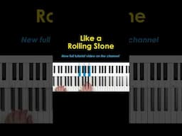 Like a Rolling Stone piano arrangement