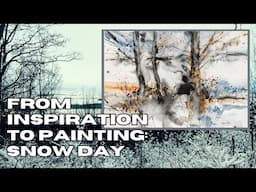 Create A Stunning Winter Wonderland In Watercolor: Abstract Landscape Painting