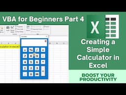 VBA for Beginners: Part 4 – Creating a Simple Calculator in Excel