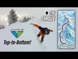 THIS is a SINGLE BLACK Diamond at Snowbird - TOP-TO-BOTTOM Cirque Run