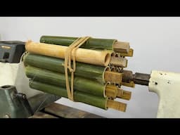 Woodturning  - Extremely Bold Idea Breakthrough From Bamboo And Amazing Work On Lathe