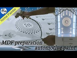 MDF preparation for automotive paint