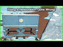 AMAZING RESTORATION of ANTIQUE JACOBEAN BUFFET- Relaxing Furniture Restoration only shop sounds